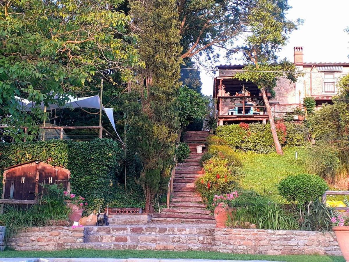 Tuscan Hills Near Florence - Stone House Виккьо Экстерьер фото
